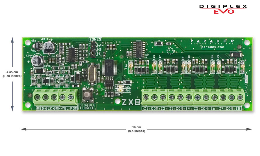PA3558 ZX8 8 ZONE EXPANSION MODULE FOR EVO PANEL