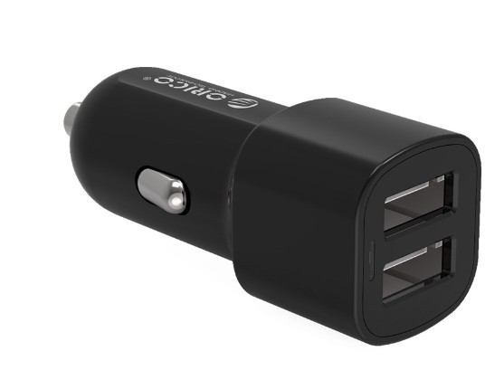ORICO 2 PORT 5V 2.4A EACH PORT CAR CHARGER – BLACK