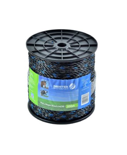 Nemtek Poly Rope 6mm Mix6 Black AW-PRBMIX6/200B