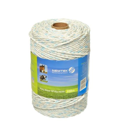 Nemtek Poly Rope 6mm Mix6 White AW-PRBMIX6/200M