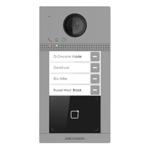 Hikvision DS-KV8413-WME1(B) 4 Button Metal Villa Door Station