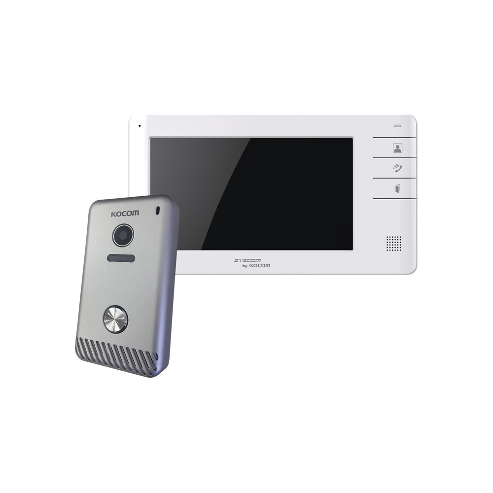 Kocom KCV-S701EB Kit (Color Videophone 7″ Screen & Calling Unit)