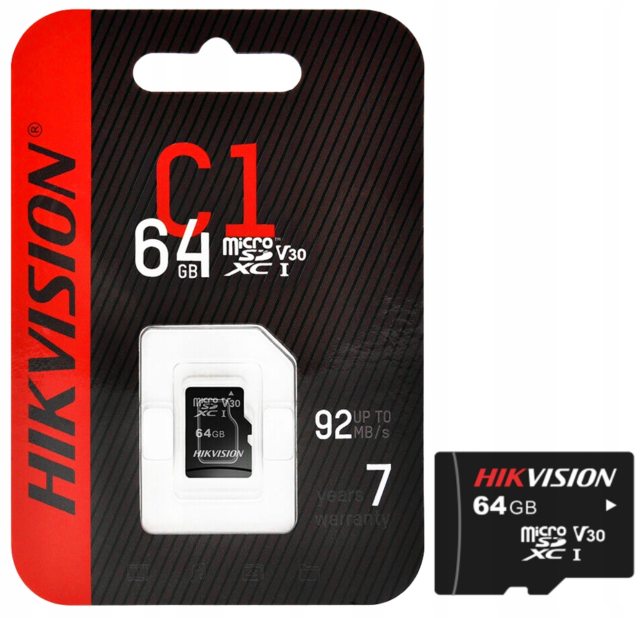 Hikvision C1 V30 64GB Micro SD Card