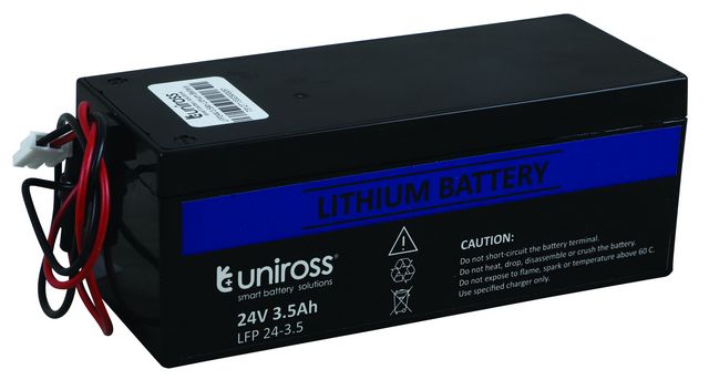 UNIROSS 24V 3.5 AH LITHIUM BATTERY