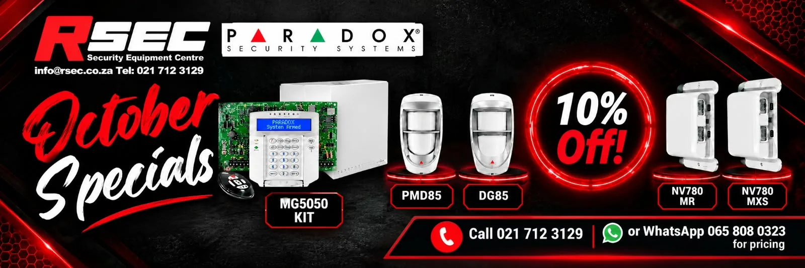 RSEC October Specials